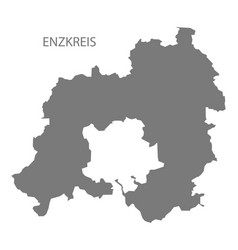 Enzkreis County Map Of Baden Wuerttemberg Germany