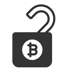 Open Padlock With Bitcoin 1