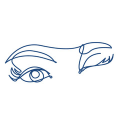 Winking Eye Continuous Line