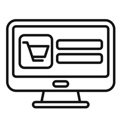 Online Store Account Icon Outline Buy