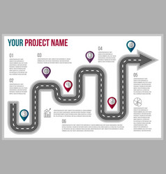 Road Map Timeline Infographic Design Project