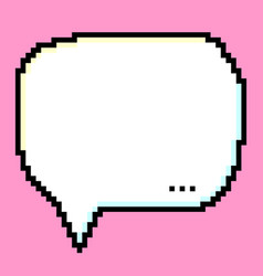 Speech Bubble Pixel Art Doodle Style Text Box