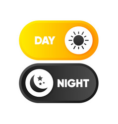 Day Or Night Mode Switch Button Concept