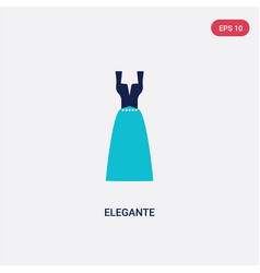 Two Color Elegante Icon From Fashion Concept