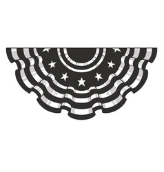 Usa Flag Vintage Sticker Monochrome