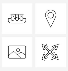 4 Universal Line Icons For Web And Mobile Biology