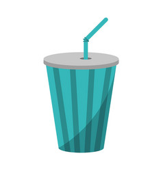 Soda Cup With Straw