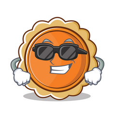 Super Cool Pumpkin Pie Character Cartoon