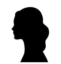 Woman Head Black And White Silhouette