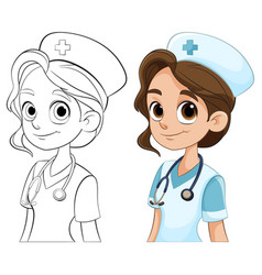 A Smiling Nurse With Stethoscope