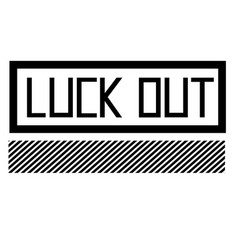 Lock Out Stamp On White