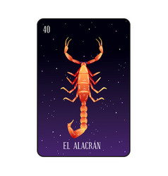 Loteria Scorpion Card