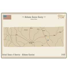 Map Geneva County In Alabama