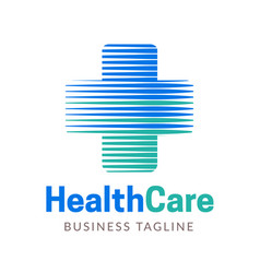 Abstract Medical Healthcare Logo With Cross