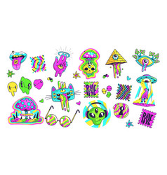 Acid Psychedelic Stickers Trippy Trendy Sticker