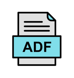 Adf File Document Icon