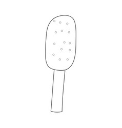 Ice Cream Popsicle On A Stick In The Style