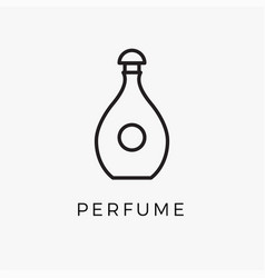 Perfume Bottle Line Icon Fragrance Linear