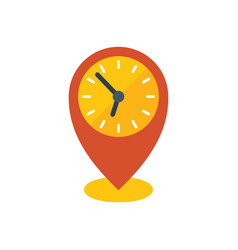 Work Hour Location Icon Flat Flexible