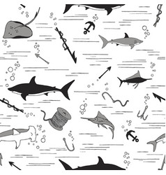 Fishing Seamless Pattern