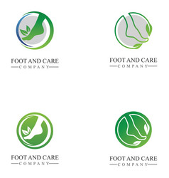 Foot And Care Icon Logo Template And Ankle