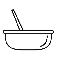 Hair Dye Bowl Icon Outline Style