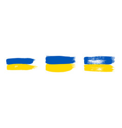 Set Of Ukrainian National Flags