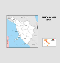 Tuscany Map Political Map Of