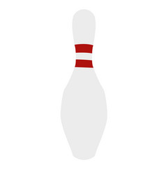 Bowling Pin Icon On White Background