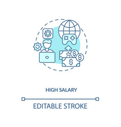 High Salary Concept Icon