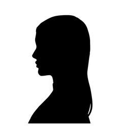 Woman Head Black And White Silhouette