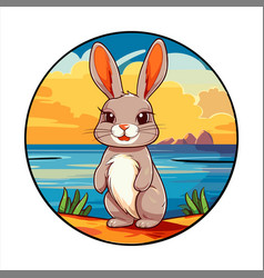 Bunny Cute Funny Cartoon Kawaii Colorful