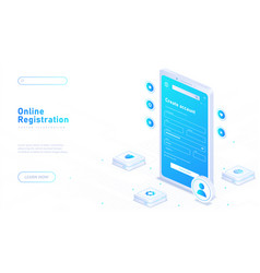 Online Registration White Poster