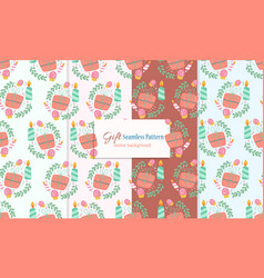 Seamless Pattern With Gift Design