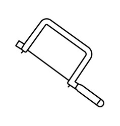 Coping Saw Line Icon