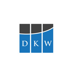 Dkw Letter Logo Design On White Background