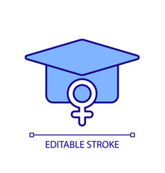 Women Education Rgb Color Icon