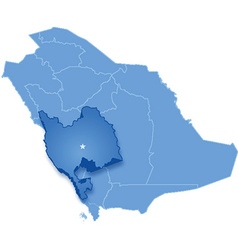 Map Of Saudi Arabia The Region Makkah