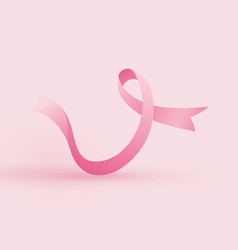 Pink Ribbon Symbol Of Women Breast Cancer