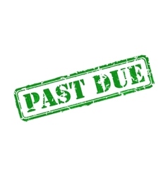 Past Due Rubber Stamp