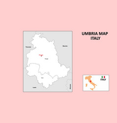 Umbria Map Political Map Of