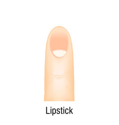 Lipstick Nail Care Icon Cartoon Shape