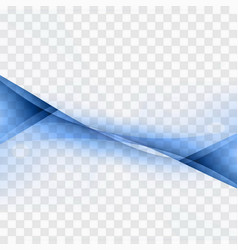 Modern Blue Wave Transparent Background