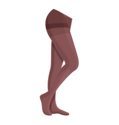 Cue Legs Icon Cartoon Woman Pantyhose