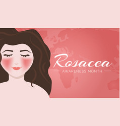 Rosacea Awareness Month Background