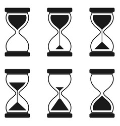 A Set Of Hourglasses In Vomit Styles For Web