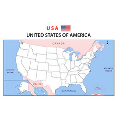 Usa Map Political Map Of The United States