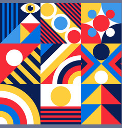 Abstract Bauhaus Eye Pattern