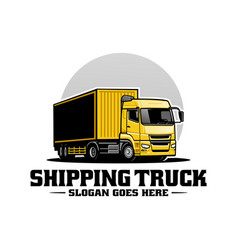 Cargo And Shipping Truck Logo