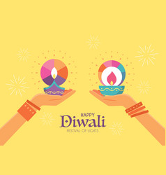 Happy Diwali Hindu Festival Art Poster